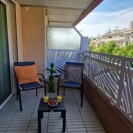 Appartement Juan 4 Prs, Clim, 300m Plage, Piscine, Parking Antibes