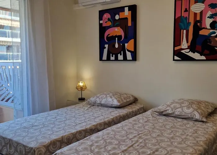 Juan 4 Prs, Clim, 300m Plage, Piscine, Parking Apartment Antibes